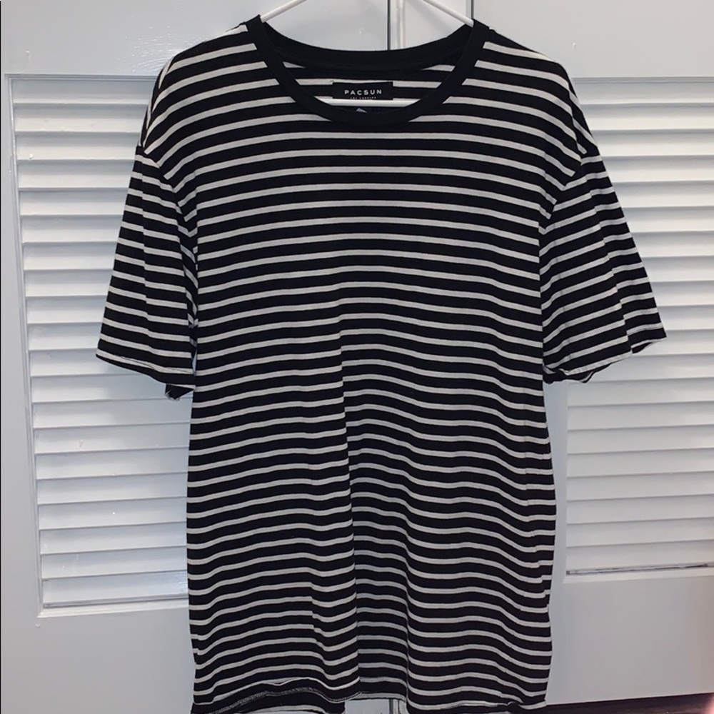 PACSUN black&white striped tee